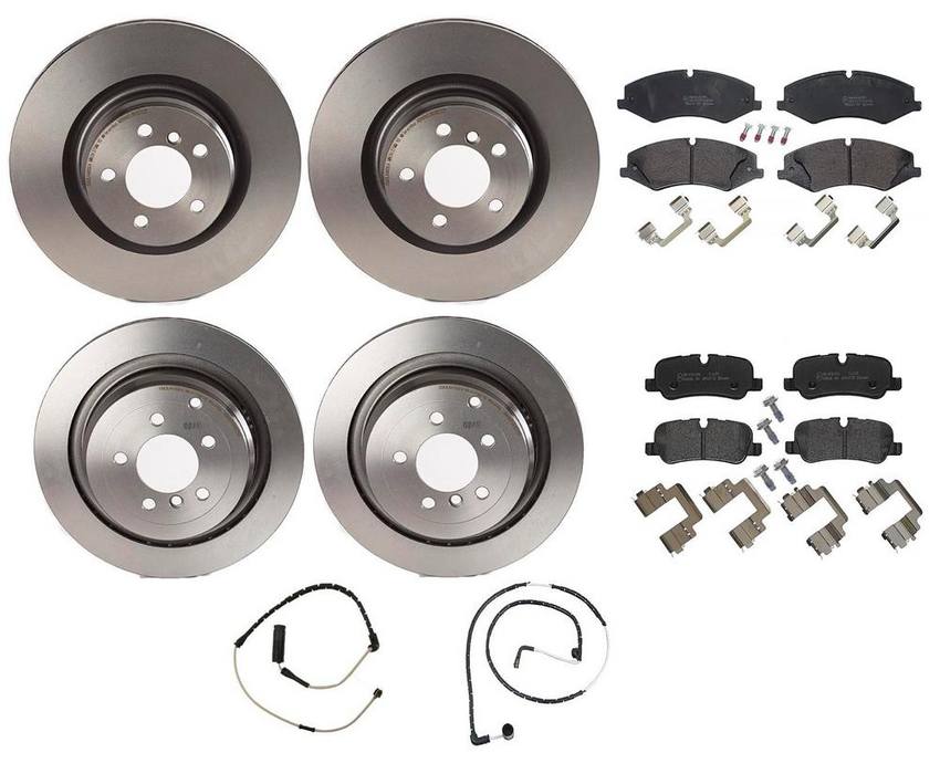 Brembo Brake Pads and Rotors Kit - Front and Rear (360mm/354mm) (Low-Met)